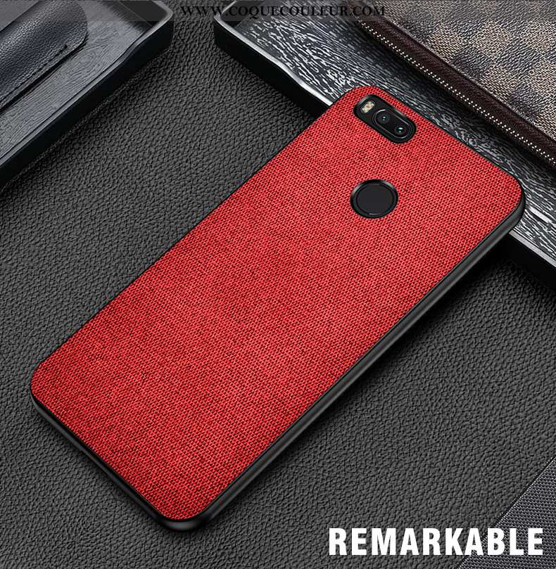 Étui Xiaomi Mi A1 Délavé En Daim Tissu Petit, Coque Xiaomi Mi A1 Modèle Fleurie Téléphone Portable G