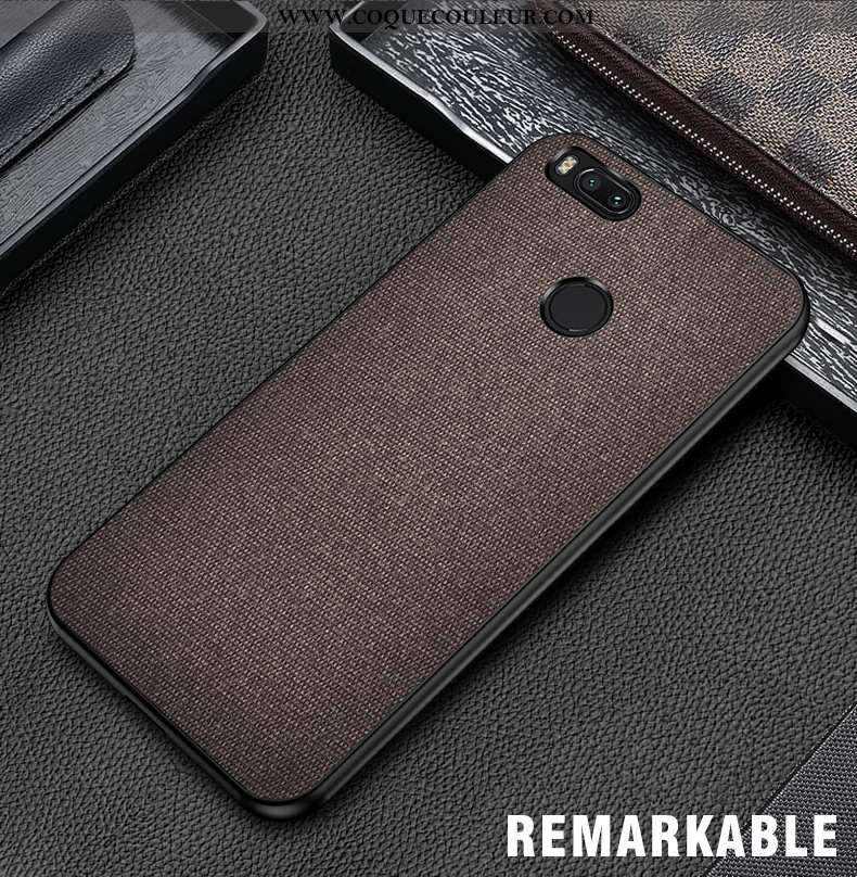 Étui Xiaomi Mi A1 Délavé En Daim Tissu Petit, Coque Xiaomi Mi A1 Modèle Fleurie Téléphone Portable G