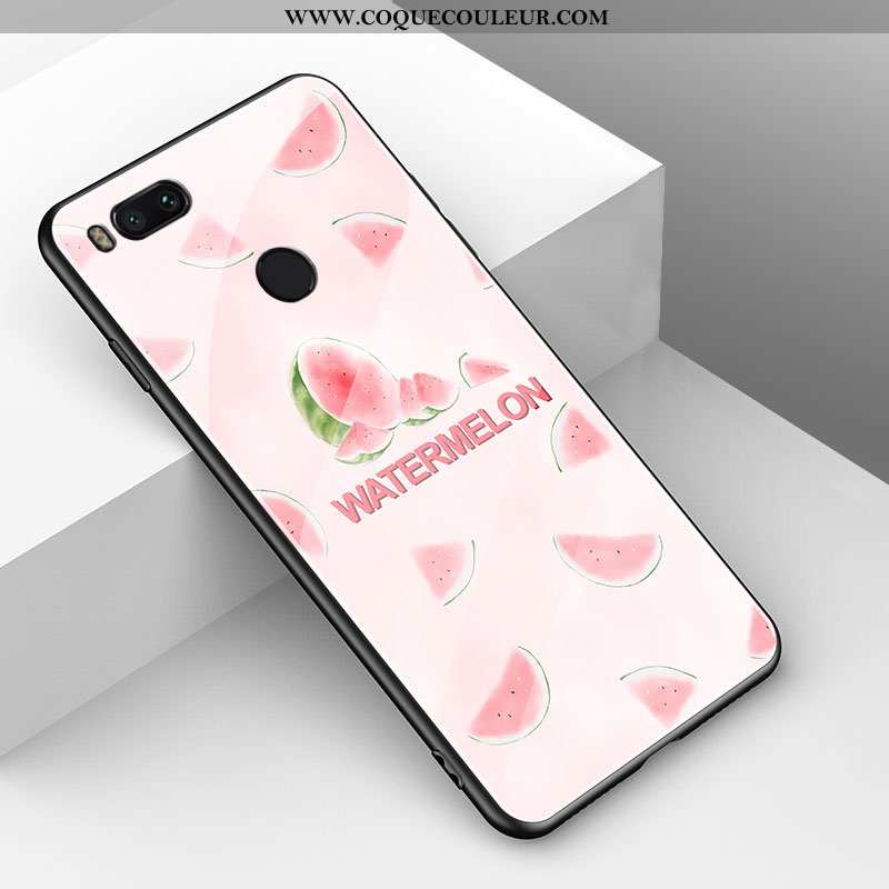 Coque Xiaomi Mi A1 Tendance Amoureux Rouge, Housse Xiaomi Mi A1 Fluide Doux Étui Rouge