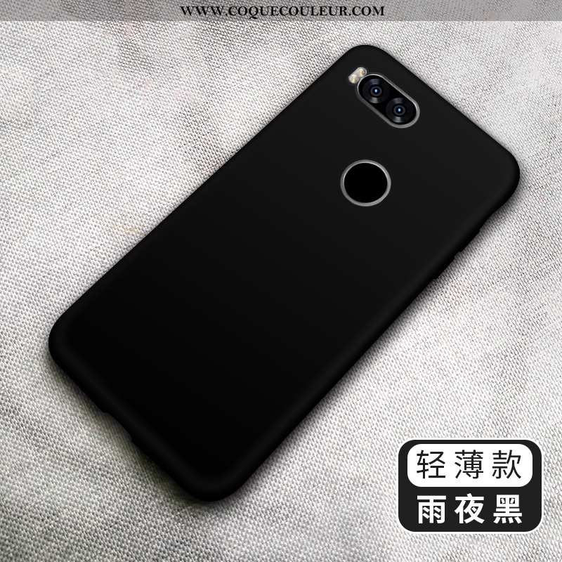 Étui Xiaomi Mi A1 Fluide Doux Couleur Unie Étui, Coque Xiaomi Mi A1 Silicone Amoureux Verte