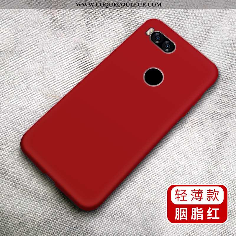 Étui Xiaomi Mi A1 Fluide Doux Couleur Unie Étui, Coque Xiaomi Mi A1 Silicone Amoureux Verte