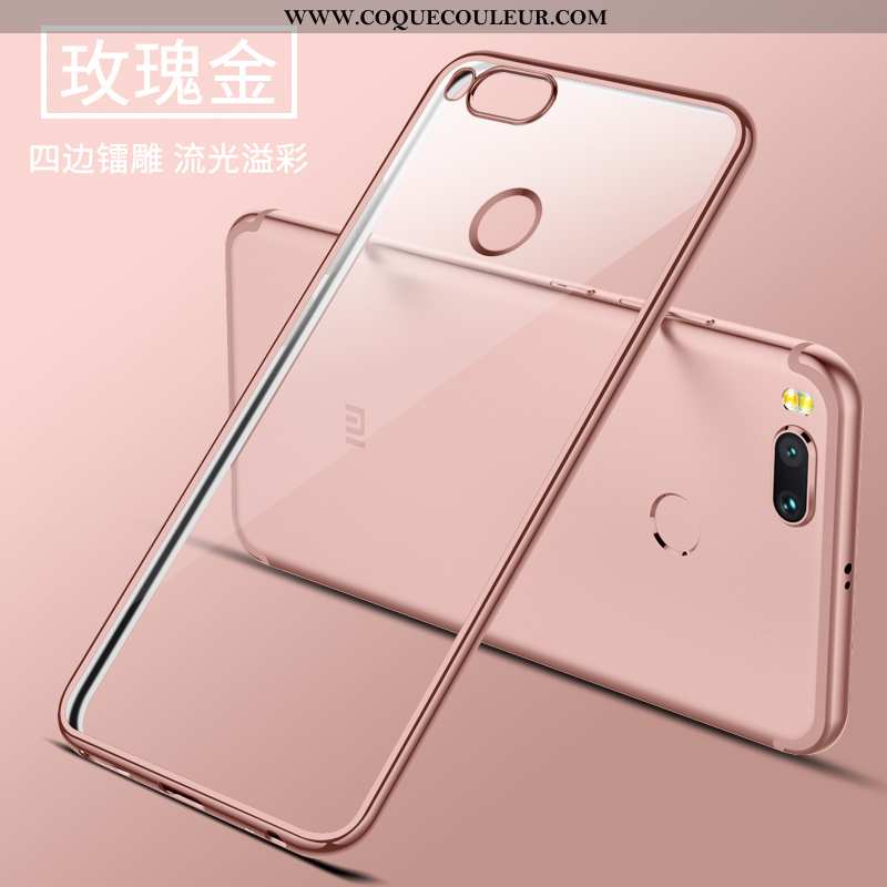 Coque Xiaomi Mi A1 Légère Protection Or, Housse Xiaomi Mi A1 Fluide Doux Incassable Doré