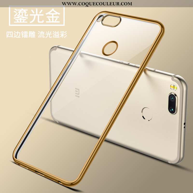 Coque Xiaomi Mi A1 Légère Protection Or, Housse Xiaomi Mi A1 Fluide Doux Incassable Doré