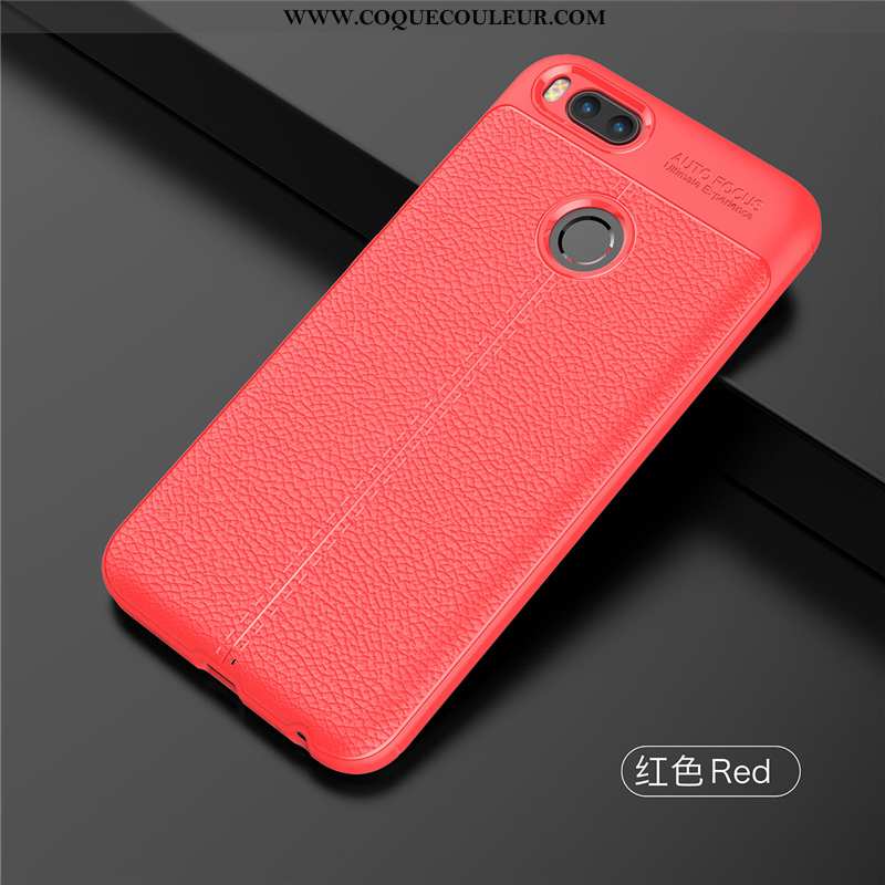 Coque Xiaomi Mi A1 Ultra Cuir Modèle Fleurie, Housse Xiaomi Mi A1 Tendance Luxe Bleu Foncé