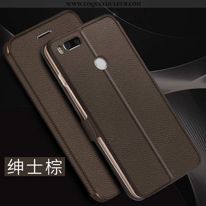 Coque Xiaomi Mi A1 Créatif Légère Clamshell, Housse Xiaomi Mi A1 Ultra Étui Marron