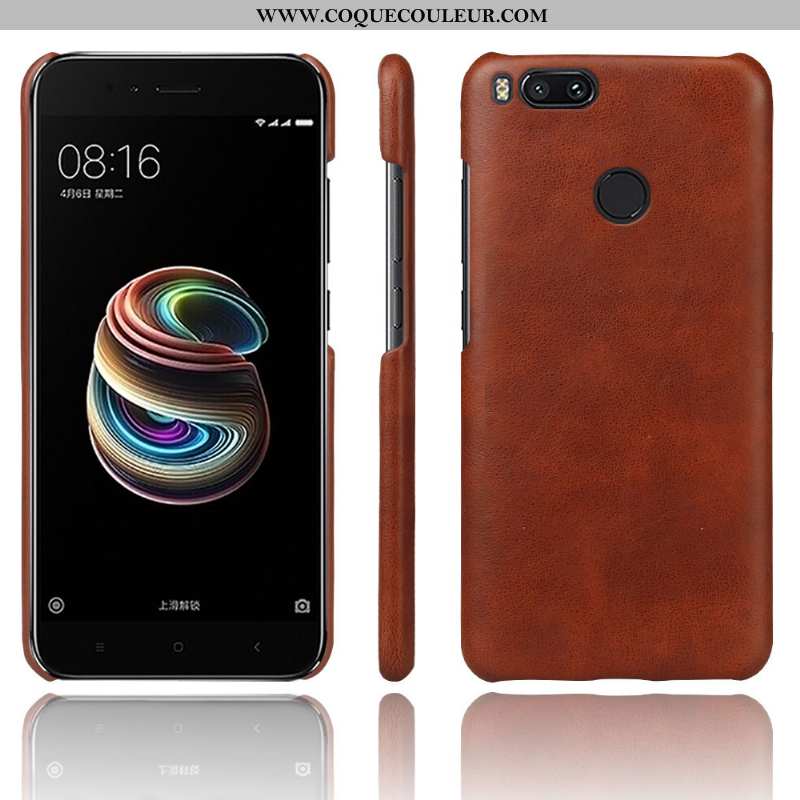 Housse Xiaomi Mi A1 Modèle Fleurie Orange Business, Étui Xiaomi Mi A1 Protection Qualité