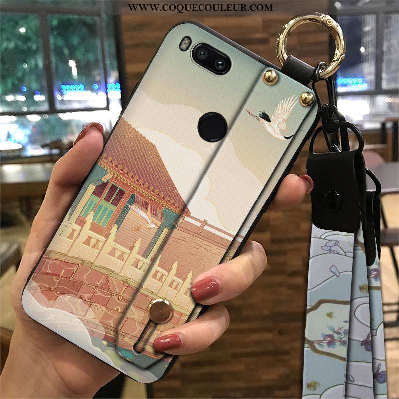 Étui Xiaomi Mi A1 Ornements Suspendus Style Chinois Palais, Coque Xiaomi Mi A1 Tendance Rouge