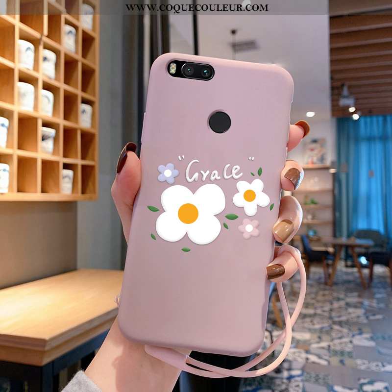 Étui Xiaomi Mi A1 Protection Tout Compris Petit, Coque Xiaomi Mi A1 Personnalité Incassable Rose