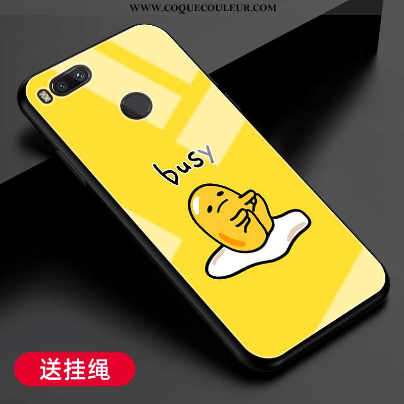 Coque Xiaomi Mi A1 Personnalité Tendance Petit, Housse Xiaomi Mi A1 Créatif Jaune