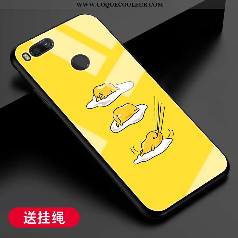 Coque Xiaomi Mi A1 Personnalité Tendance Petit, Housse Xiaomi Mi A1 Créatif Jaune