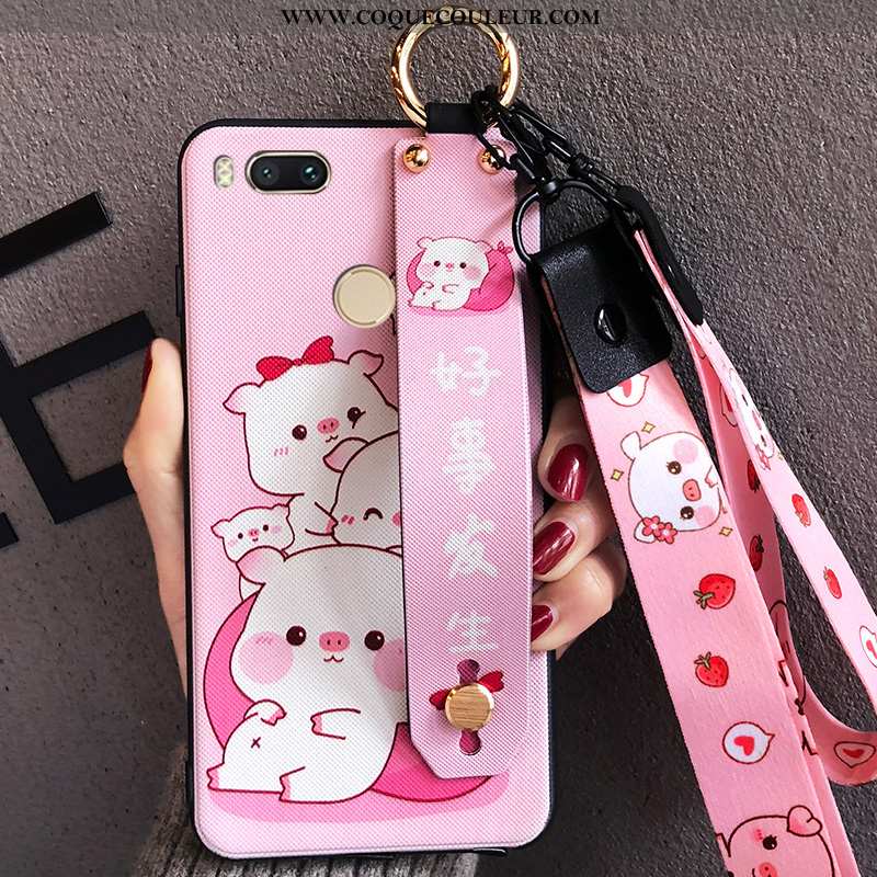 Coque Xiaomi Mi A1 Ornements Suspendus Dessin Animé Protection, Housse Xiaomi Mi A1 Personnalité Pet