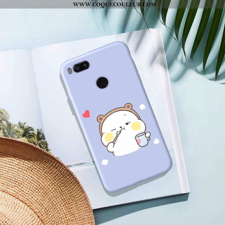 Étui Xiaomi Mi A1 Fluide Doux Protection Tendance, Coque Xiaomi Mi A1 Silicone Incassable Bleu