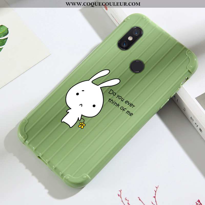 Coque Xiaomi Mi A2 Lite Dessin Animé Vert Tout Compris, Housse Xiaomi Mi A2 Lite Charmant Mesh Verte