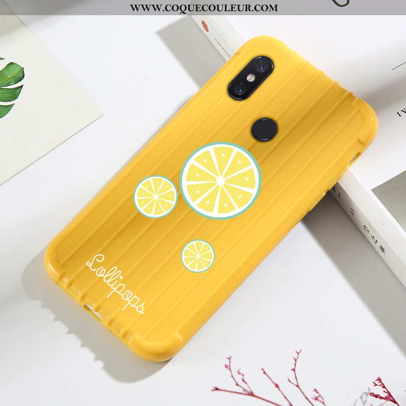 Coque Xiaomi Mi A2 Lite Dessin Animé Vert Tout Compris, Housse Xiaomi Mi A2 Lite Charmant Mesh Verte