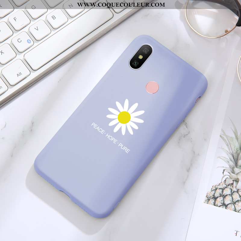 Coque Xiaomi Mi A2 Lite Silicone Bleu Nouveau, Housse Xiaomi Mi A2 Lite Protection Incassable