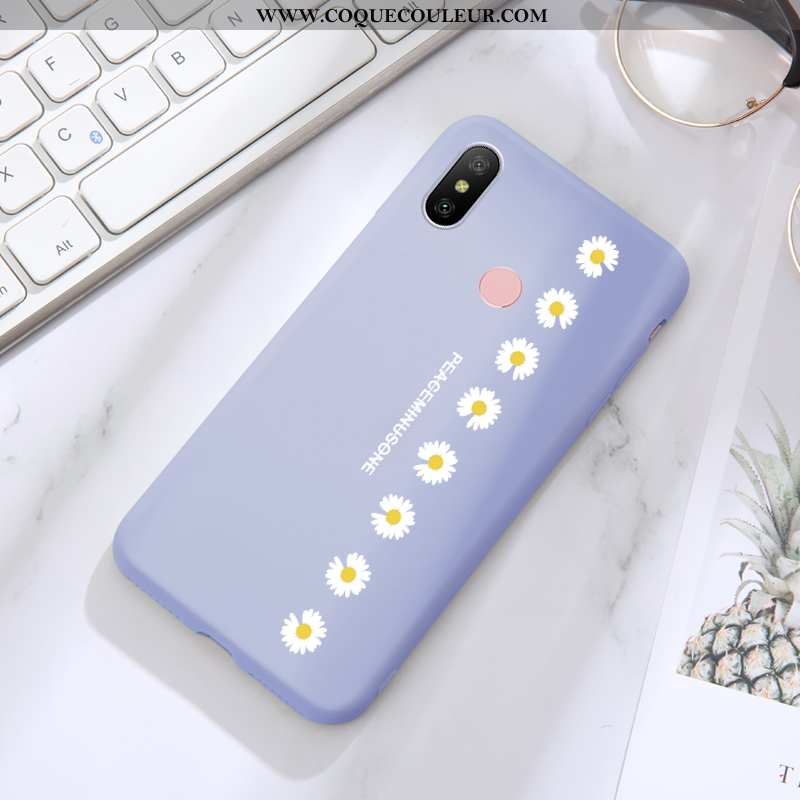 Coque Xiaomi Mi A2 Lite Silicone Bleu Nouveau, Housse Xiaomi Mi A2 Lite Protection Incassable