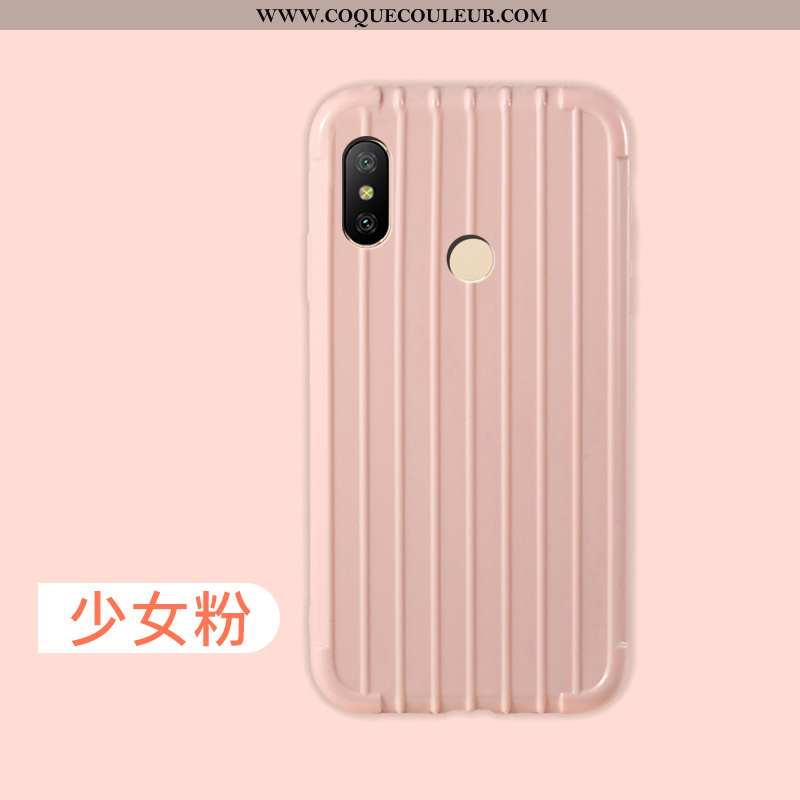 Étui Xiaomi Mi A2 Lite Fluide Doux Coque Bleu, Xiaomi Mi A2 Lite Silicone Protection Bleu