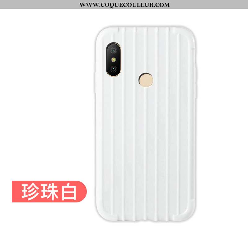 Étui Xiaomi Mi A2 Lite Fluide Doux Coque Bleu, Xiaomi Mi A2 Lite Silicone Protection Bleu