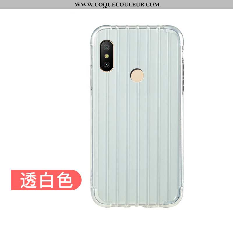 Étui Xiaomi Mi A2 Lite Fluide Doux Coque Bleu, Xiaomi Mi A2 Lite Silicone Protection Bleu