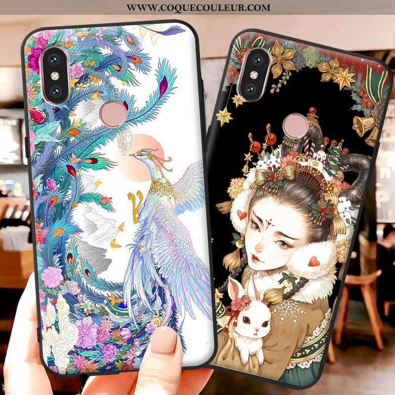 Étui Xiaomi Mi A2 Lite Fluide Doux Coque Multicolore, Xiaomi Mi A2 Lite Dessin Animé Téléphone Porta