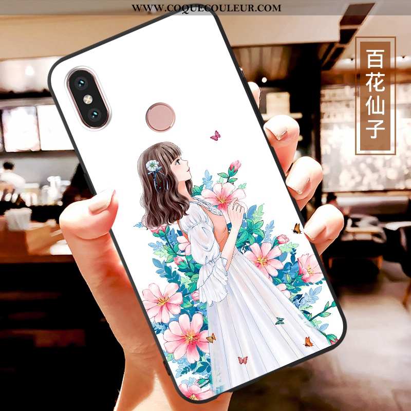 Étui Xiaomi Mi A2 Lite Fluide Doux Coque Multicolore, Xiaomi Mi A2 Lite Dessin Animé Téléphone Porta