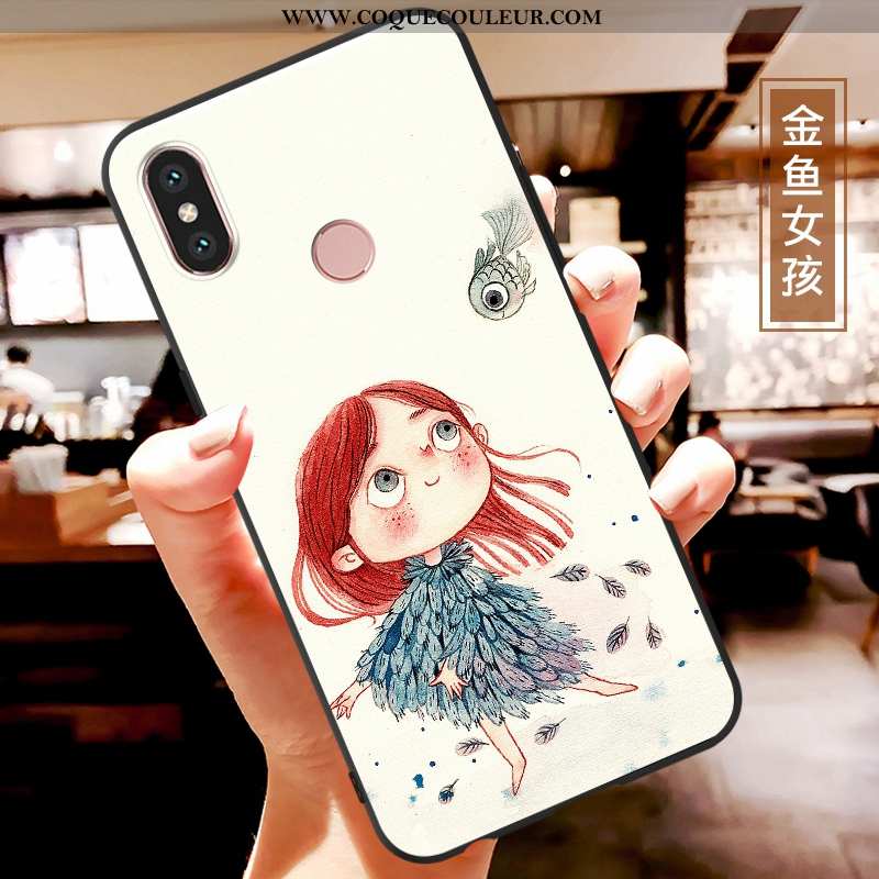 Étui Xiaomi Mi A2 Lite Fluide Doux Coque Multicolore, Xiaomi Mi A2 Lite Dessin Animé Téléphone Porta