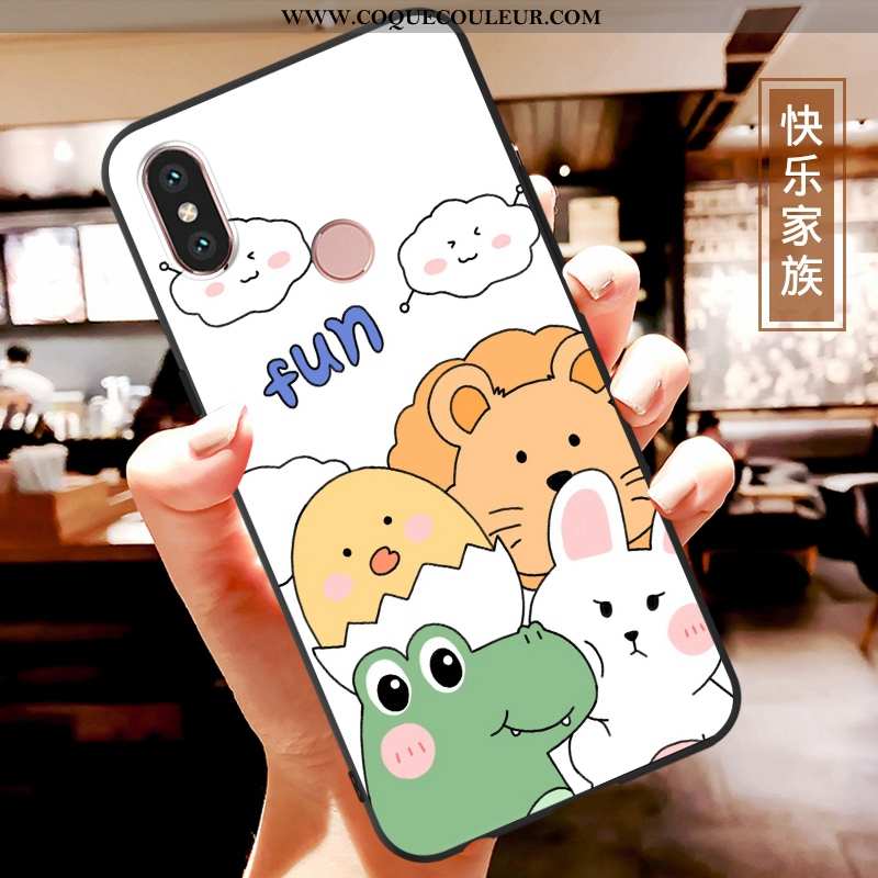 Étui Xiaomi Mi A2 Lite Fluide Doux Coque Multicolore, Xiaomi Mi A2 Lite Dessin Animé Téléphone Porta