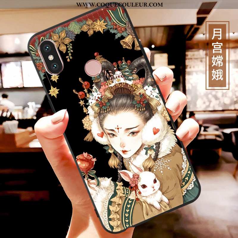 Étui Xiaomi Mi A2 Lite Fluide Doux Coque Multicolore, Xiaomi Mi A2 Lite Dessin Animé Téléphone Porta