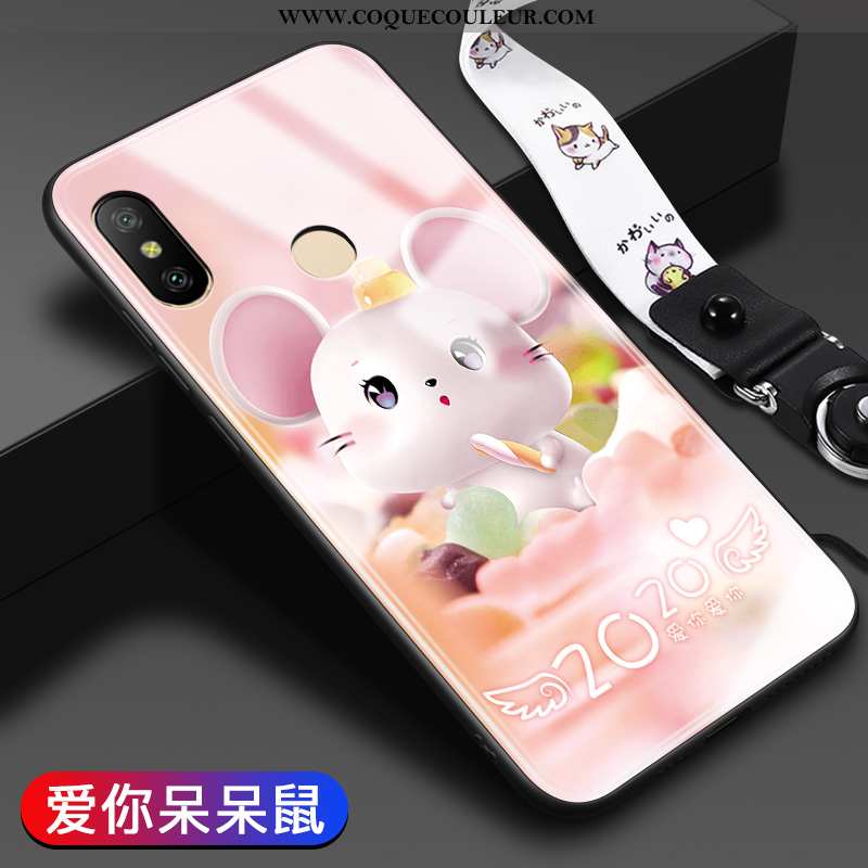 Coque Xiaomi Mi A2 Lite Fluide Doux Difficile Étui, Housse Xiaomi Mi A2 Lite Protection Rose