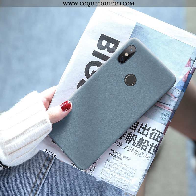 Housse Xiaomi Mi A2 Ultra Téléphone Portable Net Rouge, Étui Xiaomi Mi A2 Tendance Simple Bleu