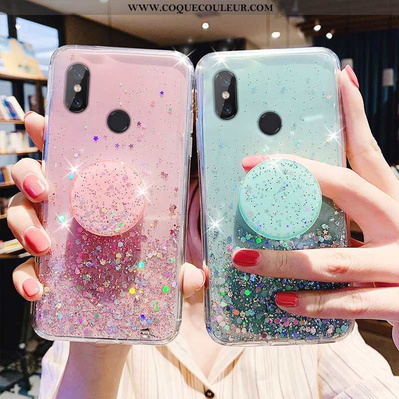 Coque Xiaomi Mi A2 Tendance Silicone Téléphone Portable, Housse Xiaomi Mi A2 Fluide Doux Étui Rose