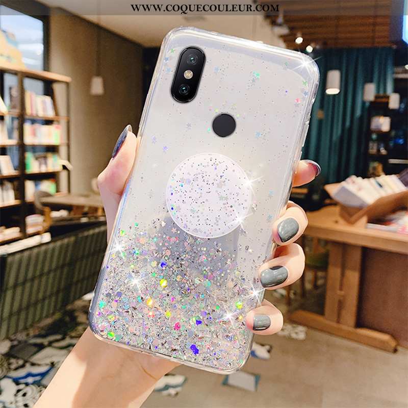 Coque Xiaomi Mi A2 Tendance Silicone Téléphone Portable, Housse Xiaomi Mi A2 Fluide Doux Étui Rose