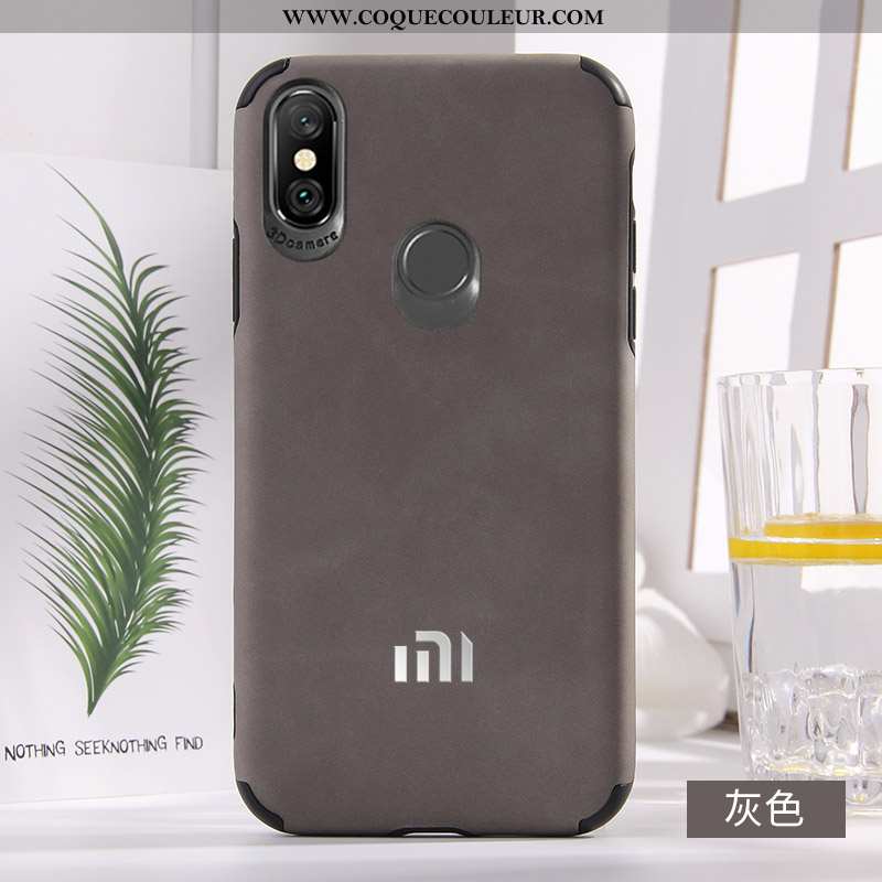 Étui Xiaomi Mi A2 Mode Tendance Nouveau, Coque Xiaomi Mi A2 Protection Téléphone Portable Rouge