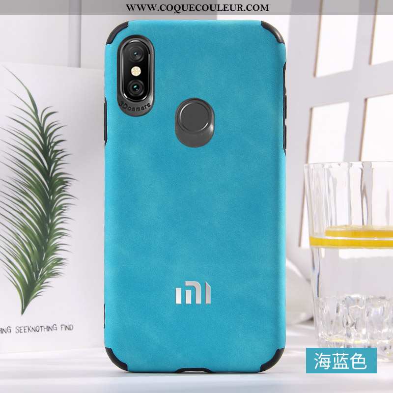 Étui Xiaomi Mi A2 Mode Tendance Nouveau, Coque Xiaomi Mi A2 Protection Téléphone Portable Rouge