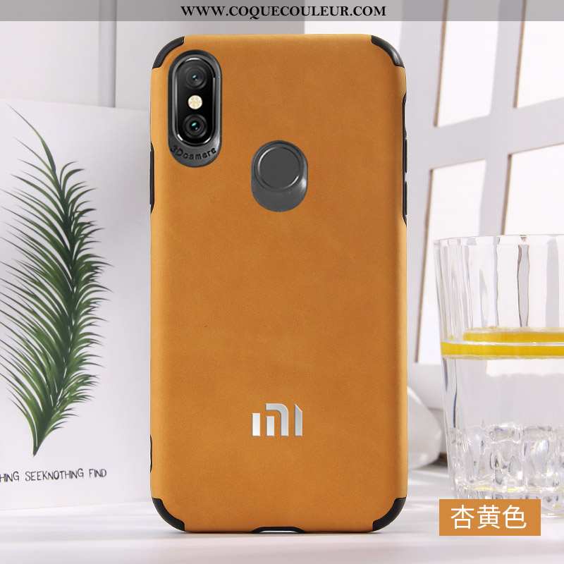 Étui Xiaomi Mi A2 Mode Tendance Nouveau, Coque Xiaomi Mi A2 Protection Téléphone Portable Rouge