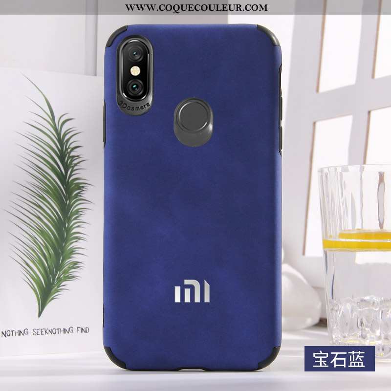 Étui Xiaomi Mi A2 Mode Tendance Nouveau, Coque Xiaomi Mi A2 Protection Téléphone Portable Rouge