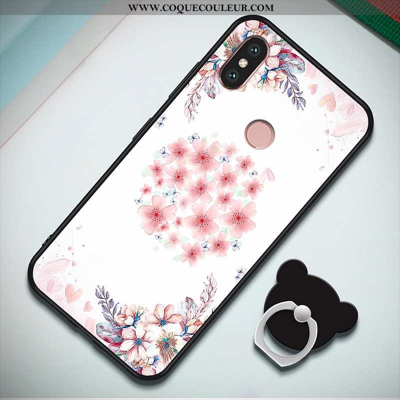 Housse Xiaomi Mi A2 Fluide Doux Protection Petit, Étui Xiaomi Mi A2 Silicone Tout Compris Rose