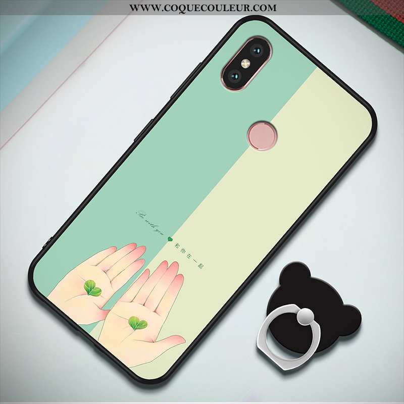 Housse Xiaomi Mi A2 Fluide Doux Protection Petit, Étui Xiaomi Mi A2 Silicone Tout Compris Rose