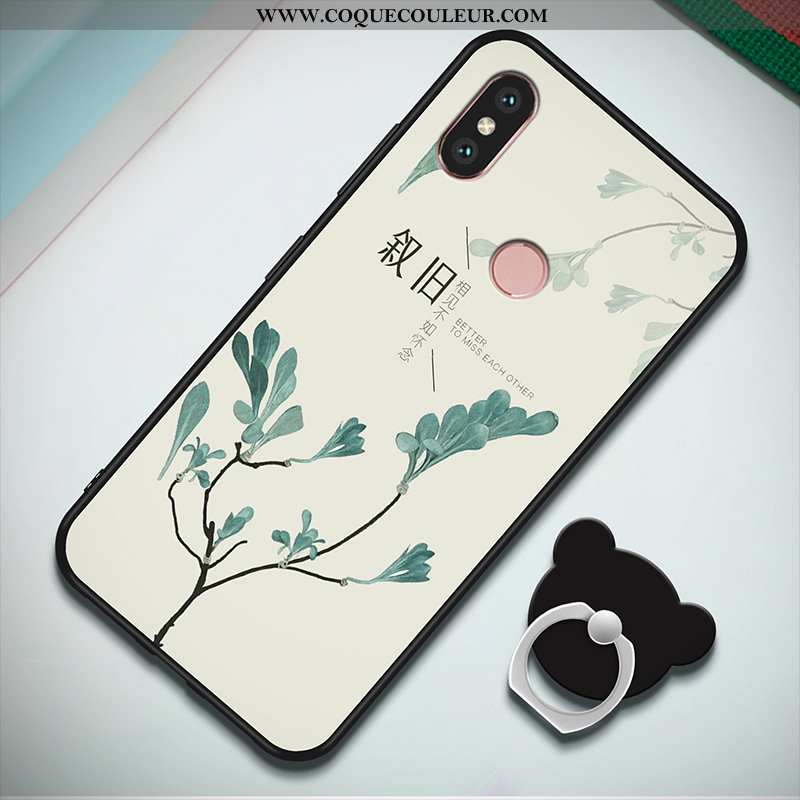 Housse Xiaomi Mi A2 Fluide Doux Protection Petit, Étui Xiaomi Mi A2 Silicone Tout Compris Rose