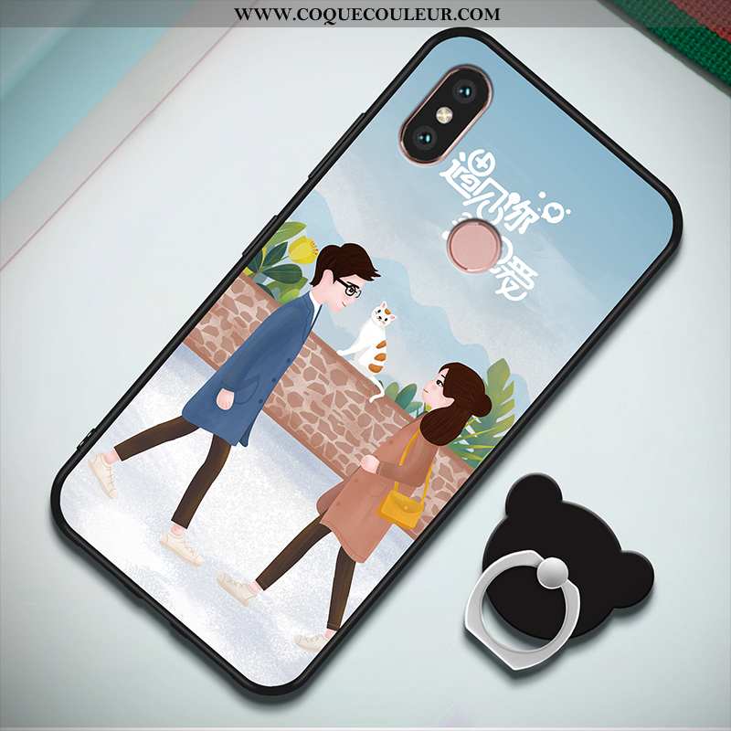 Housse Xiaomi Mi A2 Fluide Doux Protection Petit, Étui Xiaomi Mi A2 Silicone Tout Compris Rose