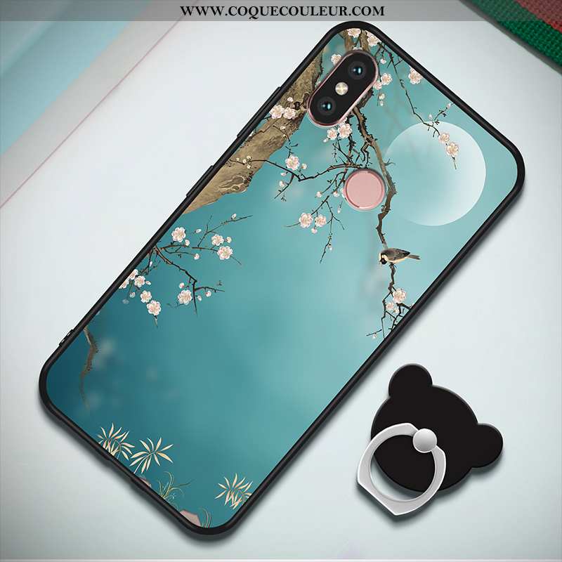 Housse Xiaomi Mi A2 Fluide Doux Protection Petit, Étui Xiaomi Mi A2 Silicone Tout Compris Rose