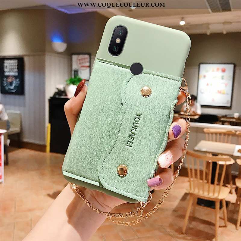 Étui Xiaomi Mi A2 Protection Silicone Étui, Coque Xiaomi Mi A2 Portefeuille Fluide Doux Jaune