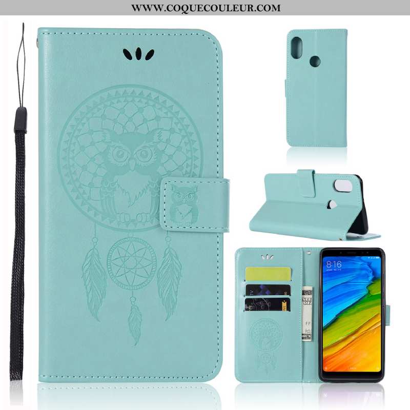 Étui Xiaomi Mi A2 Cuir Vert Housse, Coque Xiaomi Mi A2 Protection Téléphone Portable Verte