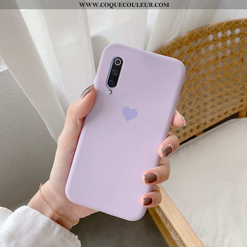 Housse Xiaomi Mi A3 Silicone Coque Téléphone Portable, Étui Xiaomi Mi A3 Protection Tendance Rose