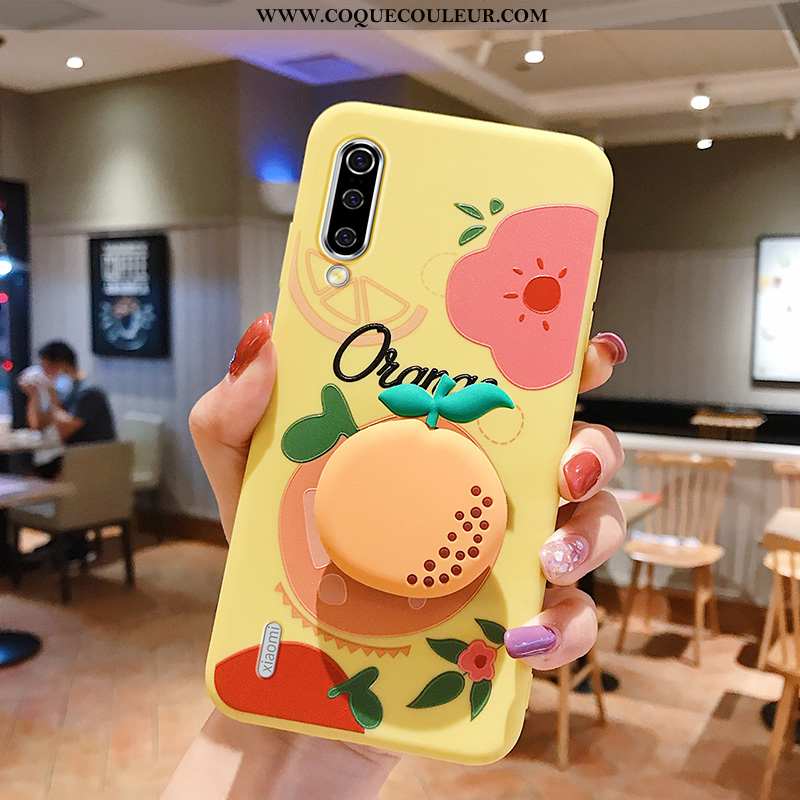 Coque Xiaomi Mi A3 Tendance Protection Fruit, Housse Xiaomi Mi A3 Silicone Jaune