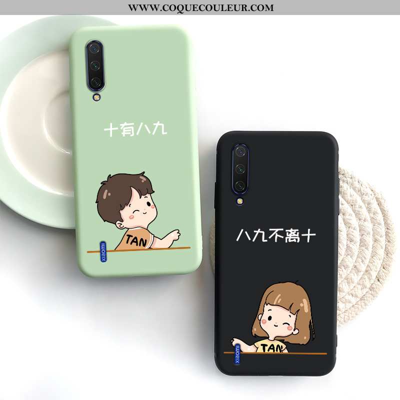 Coque Xiaomi Mi A3 Charmant Vert Incassable, Housse Xiaomi Mi A3 Tendance Modèle Verte