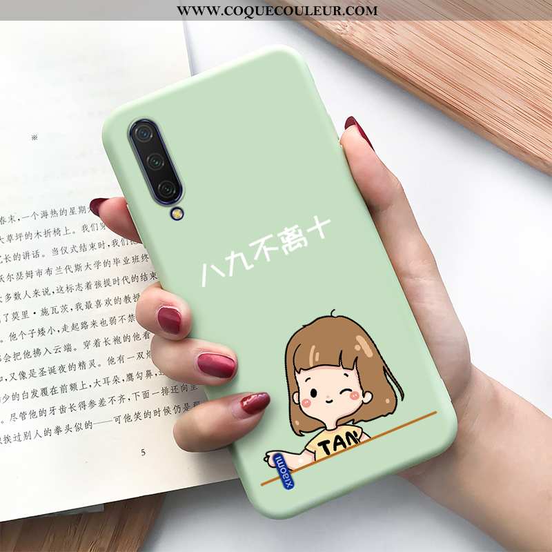 Coque Xiaomi Mi A3 Charmant Vert Incassable, Housse Xiaomi Mi A3 Tendance Modèle Verte