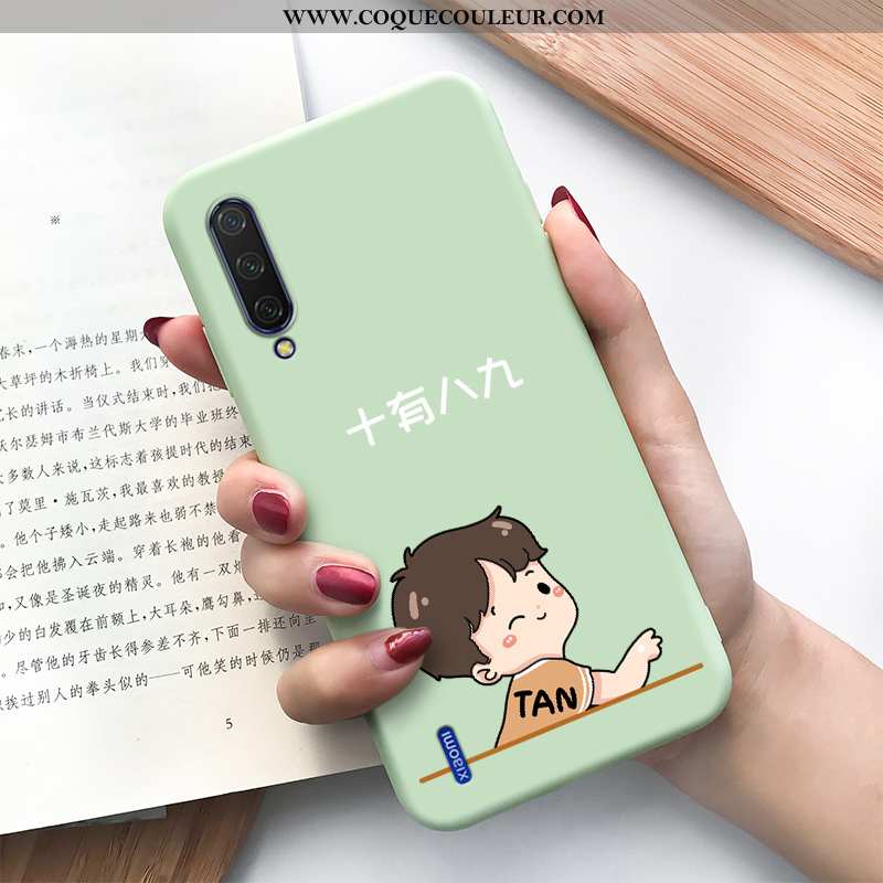 Coque Xiaomi Mi A3 Charmant Vert Incassable, Housse Xiaomi Mi A3 Tendance Modèle Verte