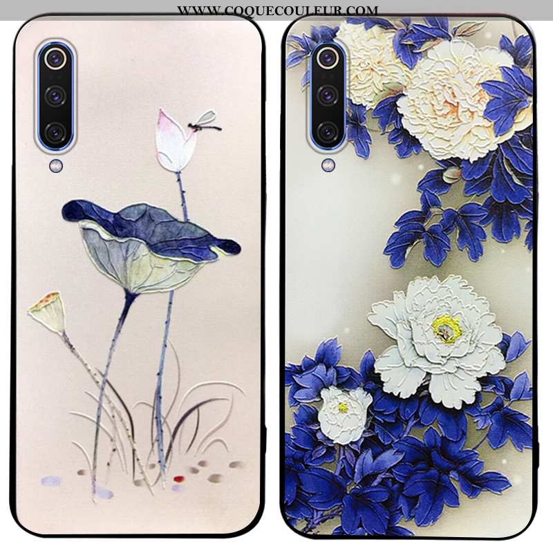 Coque Xiaomi Mi A3 Tendance Vent Bleu, Housse Xiaomi Mi A3 Légère Protection Bleu