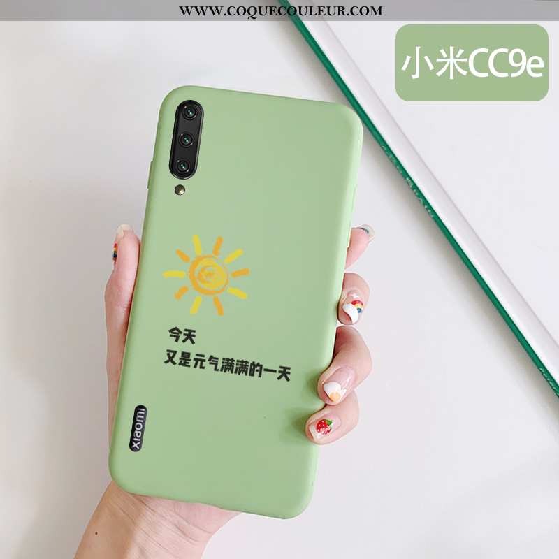 Housse Xiaomi Mi A3 Téléphone Portable Amoureux Frais, Étui Xiaomi Mi A3 Incassable Verte